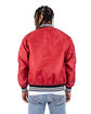 Shaka Wear Men's Varsity Bomber Jacket red ModelBack