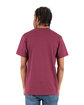 Shaka Wear Adult V-Neck T-Shirt burgundy ModelBack