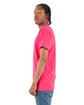 Shaka Wear Adult V-Neck T-Shirt hot pink ModelSide