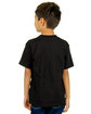 Shaka Wear Youth V-Neck T-Shirt black ModelBack