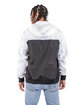 Shaka Wear Adult Windbreaker Jacket white/ black ModelBack