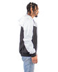 Shaka Wear Adult Windbreaker Jacket white/ black ModelSide