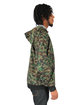 Shaka Wear Adult Windbreaker Jacket camo green ModelSide