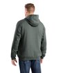 Berne Men's Heritage Zippered Pocket Hooded Pullover Sweatshirt graphite ModelBack