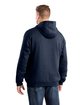 Berne Men's Heritage Zippered Pocket Hooded Pullover Sweatshirt navy ModelBack