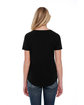 StarTee Ladies' Boxy High Low T-Shirt black ModelBack
