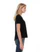 StarTee Ladies' Boxy High Low T-Shirt black ModelSide
