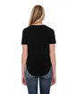 StarTee Ladies' U-Neck T-Shirt black ModelBack