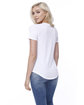 StarTee Ladies' CVC Melrose High Low T-shirt  ModelBack
