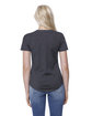 StarTee Ladies' CVC Melrose High Low T-shirt charcoal heather ModelBack