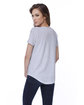 StarTee Ladies' CVC Melrose High Low T-shirt heather grey ModelBack