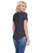 StarTee Ladies' CVC Melrose High Low T-shirt charcoal heather ModelSide