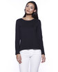 StarTee Ladies' CVC High Low Long-Sleeve T-Shirt  