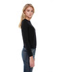 StarTee Ladies' Everyday Long-Sleeve T-Shirt black ModelSide