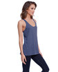 StarTee Ladies' Triblend Racerback Tank vintage navy ModelSide