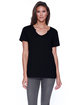 StarTee Ladies' Cotton/Modal Open V-Neck T-Shirt  