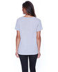 StarTee Ladies' Cotton/Modal Open V-Neck T-Shirt  ModelBack