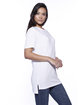 StarTee Unisex CVC Long Body T-Shirt white ModelSide