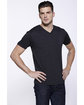 StarTee Men's Triblend  V-Neck T-Shirt vintage black ModelSide