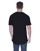 StarTee Men's Cotton/Modal Twisted T-Shirt black ModelBack