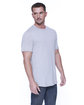 StarTee Men's Cotton/Modal Twisted T-Shirt heather grey ModelSide