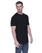 StarTee Men's Cotton/Modal Twisted T-Shirt black ModelSide