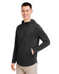 Swannies Golf Men's Ivy Hooded Sweatshirt black ModelQrt