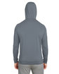 Swannies Golf Unisex Vandyke Quarter-Zip Hooded Sweatshirt graphite ModelBack