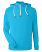 Swannies Golf Unisex Vandyke Quarter-Zip Hooded Sweatshirt maui hthr/ wht OFFront