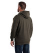 Berne Men's Tall Heritage Thermal-Lined Full-Zip Hooded Sweatshirt dark brown ModelBack