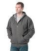 Berne Men's Heritage Full-Zip Hooded Sweatshirt graphite ModelQrt