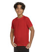 Threadfast Apparel Youth Epic Cotton T-Shirt red ModelQrt