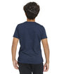 Threadfast Apparel Youth Epic CVC T-Shirt heather navy ModelBack