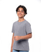 Threadfast Apparel Youth Epic CVC T-Shirt heather drk grey ModelQrt