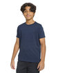 Threadfast Apparel Youth Epic CVC T-Shirt heather navy ModelQrt