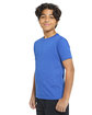 Threadfast Apparel Youth Epic CVC T-Shirt heather royal ModelQrt