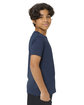 Threadfast Apparel Youth Epic CVC T-Shirt heather navy ModelSide