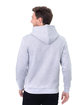 Threadfast Apparel Unisex Epic Fleece Pullover Hooded Sweatshirt heather grey ModelBack