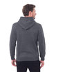 Threadfast Apparel Unisex Epic Fleece Pullover Hooded Sweatshirt heather drk grey ModelBack