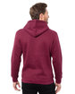 Threadfast Apparel Unisex Epic Fleece Pullover Hooded Sweatshirt maroon ModelBack