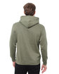 Threadfast Apparel Unisex Epic Fleece Pullover Hooded Sweatshirt military green ModelBack