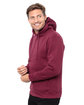 Threadfast Apparel Unisex Epic Fleece Pullover Hooded Sweatshirt maroon ModelQrt