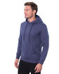 Threadfast Apparel Unisex Epic Fleece Pullover Hooded Sweatshirt heather navy ModelQrt