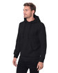 Threadfast Apparel Unisex Epic Fleece Pullover Hooded Sweatshirt heather black ModelQrt