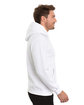 Threadfast Apparel Unisex Epic Fleece Pullover Hooded Sweatshirt white ModelSide