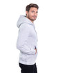 Threadfast Apparel Unisex Epic Fleece Pullover Hooded Sweatshirt heather grey ModelSide