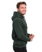 Threadfast Apparel Unisex Epic Fleece Pullover Hooded Sweatshirt forest green ModelSide