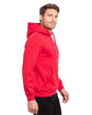 Threadfast Apparel Unisex Epic Fleece Pullover Hooded Sweatshirt red ModelSide