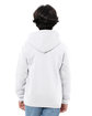 Threadfast Apparel Epic Youth Fleece Pullover Hooded Sweatshirt white ModelBack