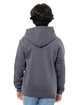 Threadfast Apparel Epic Youth Fleece Pullover Hooded Sweatshirt charcoal ModelBack